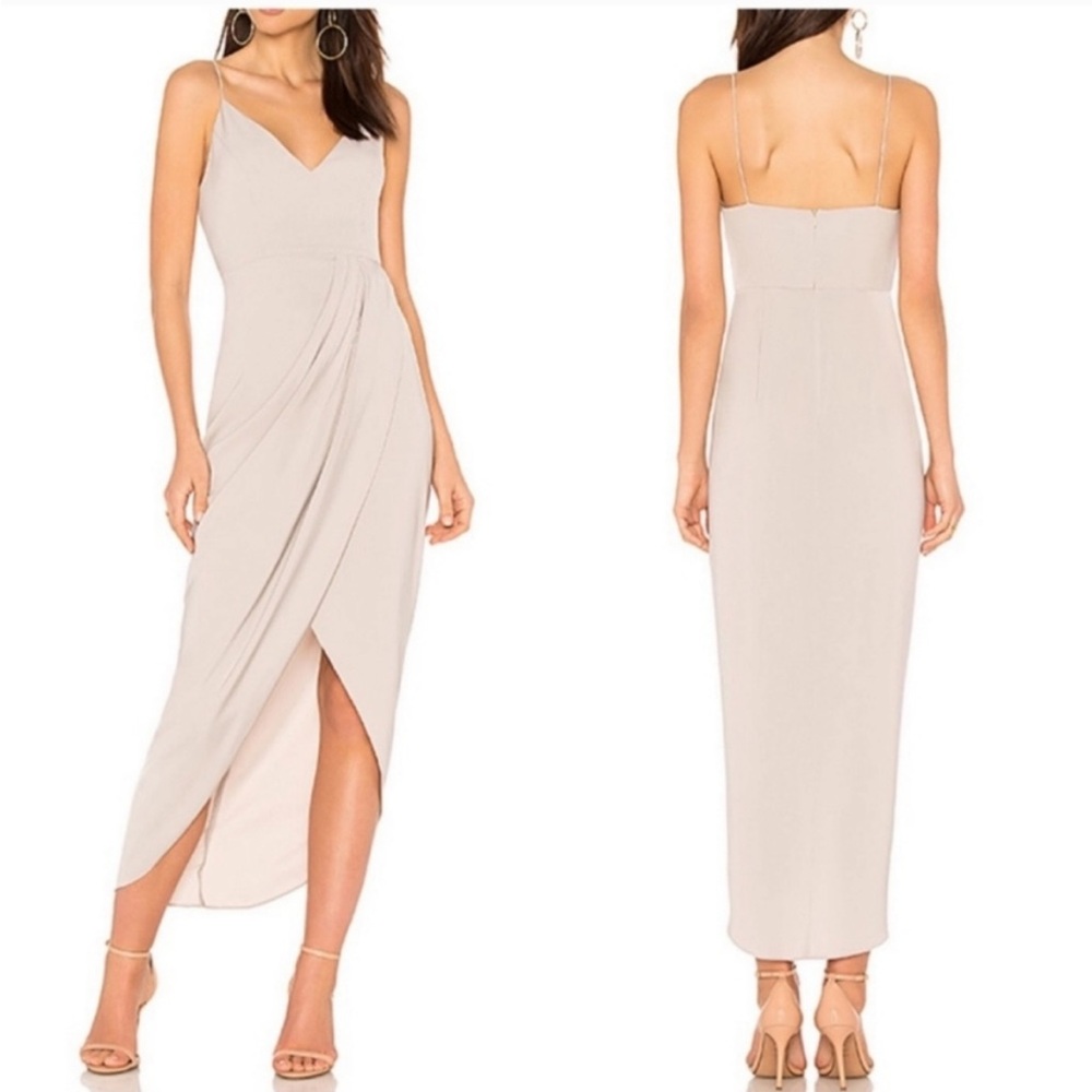 Shona Joy Gray Midi Dress.